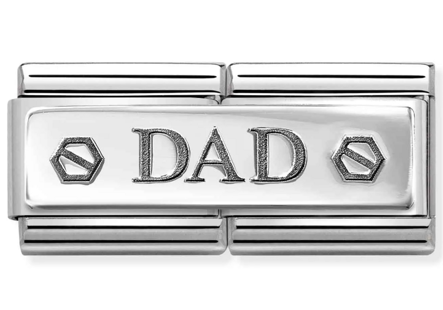 Nomination - Link 925 Srebrny Podwójny 'TATA' z dwiema śrubkami 330710 48.png